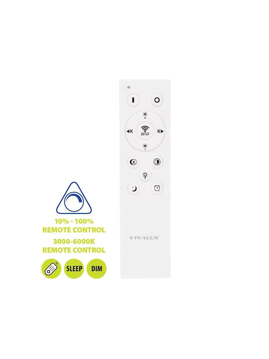 Ceiling Light Alexa-c Led 60w Cct 2919lm 230v Dim Φ40 Black 5252