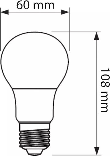 Philips LED крушка 10W за фасунга E27 и форма A60 Неутрално бяло 1055лм