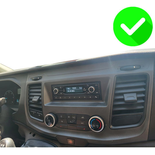 Carmedia Car Audio System for Ford Transit Custom / Tourneo Custom 2019 (Bluetooth/USB/WiFi/GPS/Apple-Carplay/Android-Auto) with Touch Screen 12.3"