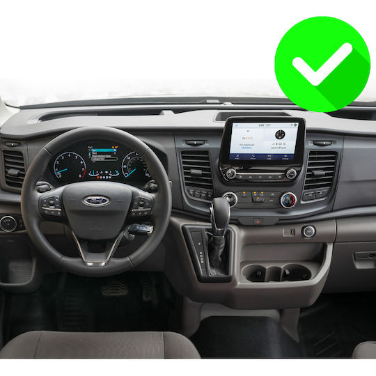 Carmedia Car Audio System for Ford Transit Custom / Tourneo Custom 2019 (Bluetooth/USB/WiFi/GPS/Apple-Carplay/Android-Auto) with Touch Screen 10"