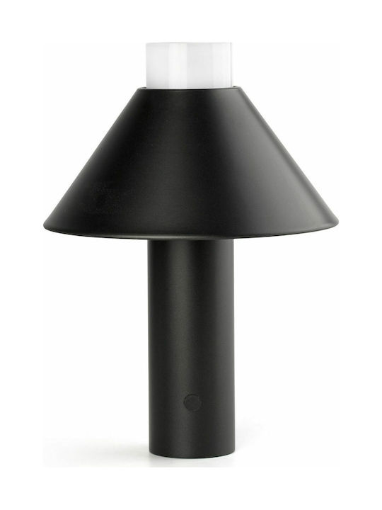 Faro Barcelona Fuji Μεταλλικό Πορτατίφ LED με Μαύρο Καπέλο και Βάση