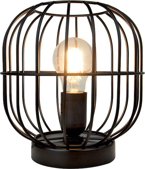 Viokef Zenith Metal Table Lamp for Socket E27 with Black Base