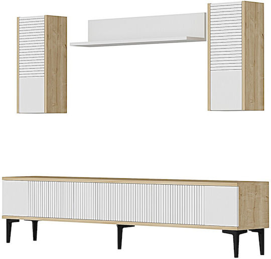 Έπιπλο TV Επιδαπέδιο Γκρι 180x30x41εκ. Έπιπλο TV Επιδαπέδιο Γκρι 180x30x41εκ.