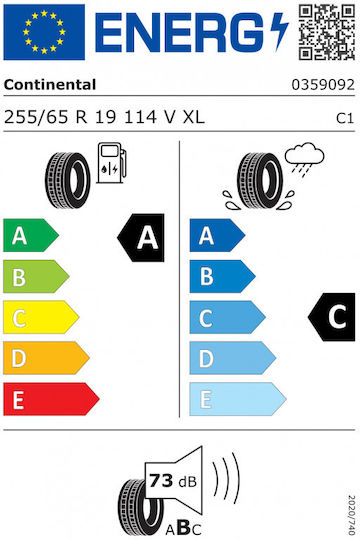Continental ContiCrossContact RX 255/65R19 114V LR XL Θερινό Λάστιχο για 4x4 / SUV Αυτοκίνητο