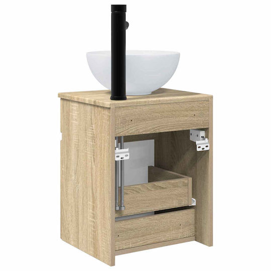 vidaXL Bathroom Vanity Unit with Sink M39xD41xH64.5cm Brown