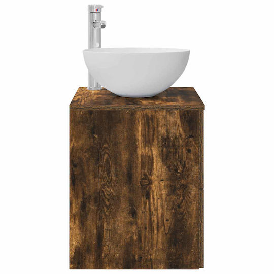 vidaXL Bathroom Vanity Unit With Sink L49.5xW35xH63cm Brown