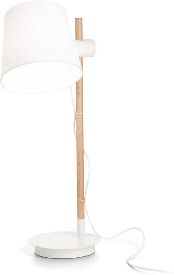 Ideal Lux AXEL Holz Tischlampe für Fassung E27