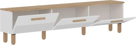 Έπιπλο Τηλεόρασης Πολύχρωμο Μ180xΠ30xΥ43cm