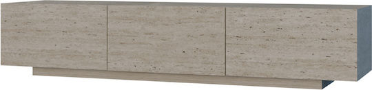 TV Stand with LED Lighting Ecru L130xD30xH45cm