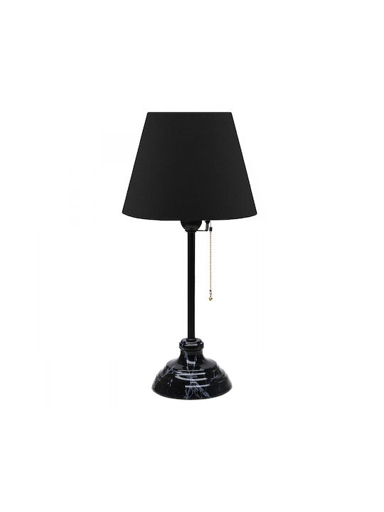 Megapap Vienna Metal Table Lamp for Socket E27 with Black Shade and Base