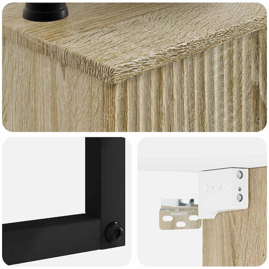 vidaXL Vanity Unit with Sink M53xD35xH39cm Brown