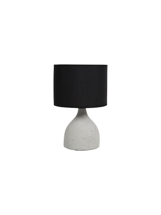 Ostaria Lampă de masă cu Abajur Negru și Bază Gri