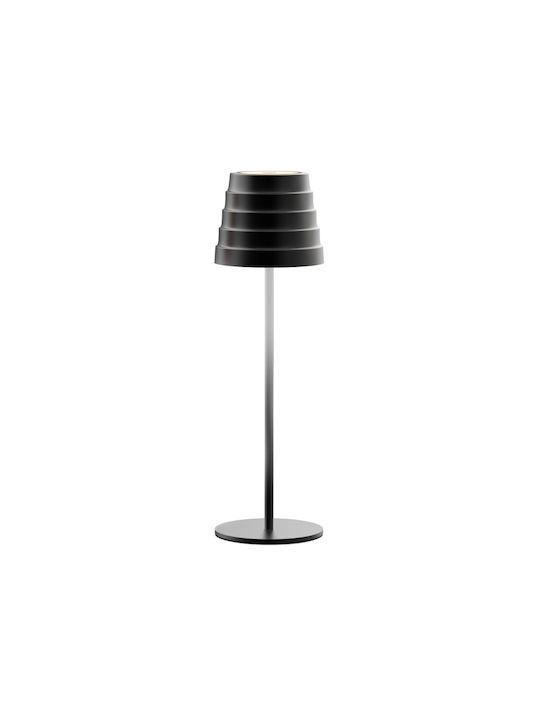 Bot Lighting Maya Μεταλλικό Πορτατίφ LED με Μαύρο Καπέλο και Βάση