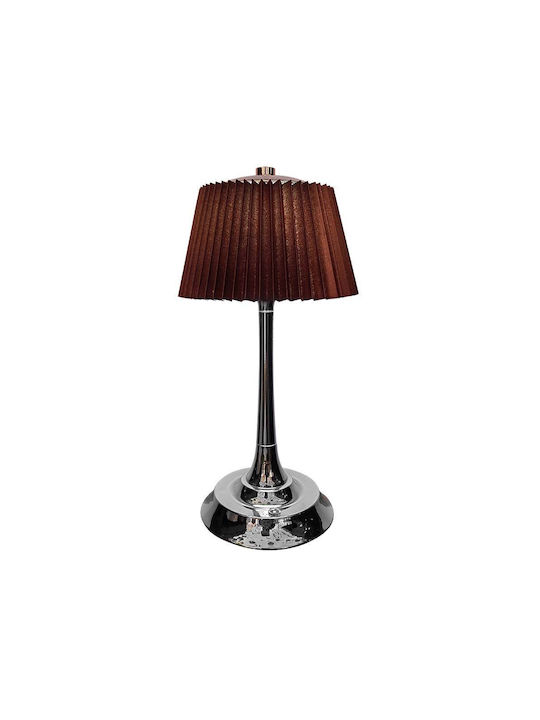 V-TAC Metal Table Lamp LED with Silver Shade and Base