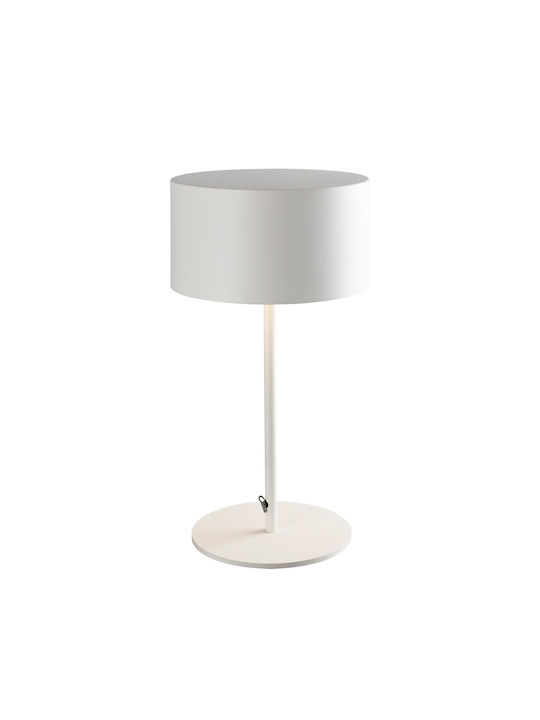 VK Lighting Lampă de masă LED cu Abajur Alb și Bază