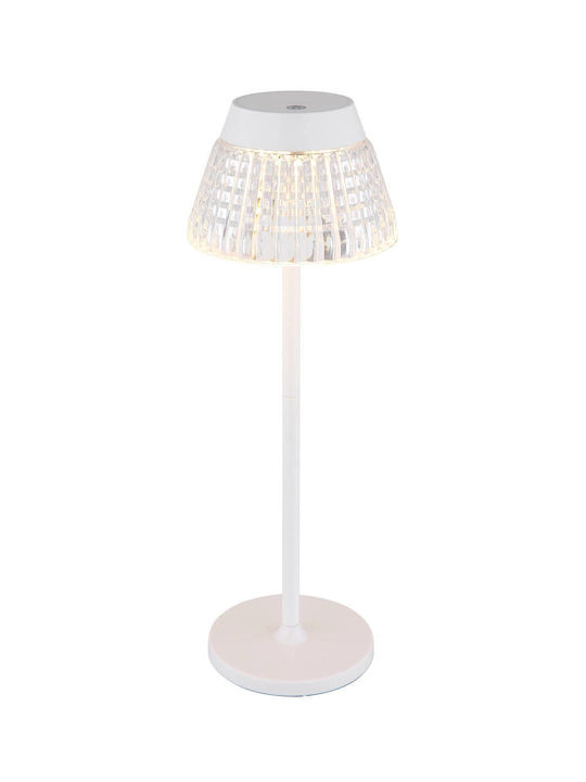 Globo Lighting Πορτατίφ LED με Διάφανο Καπέλο και Βάση