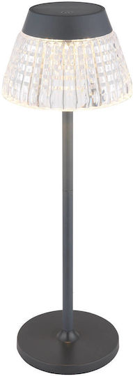 Globo Lighting Πορτατίφ LED με Γκρι Καπέλο και Βάση Globo Lighting Πορτατίφ LED με Γκρι Καπέλο και Βάση