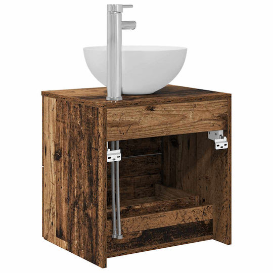vidaXL Bathroom Vanity Unit with Sink L49.5xW35xH63cm Brown