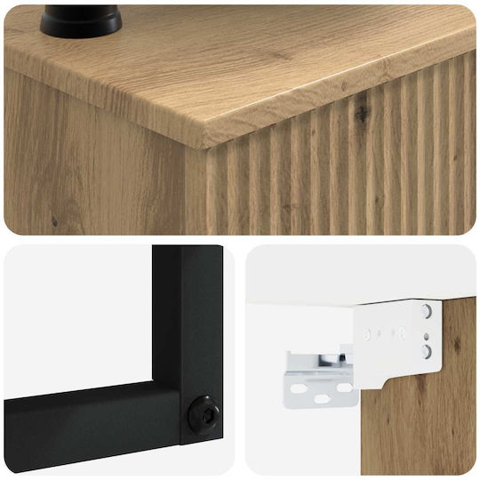 vidaXL Badezimmer Waschtisch-Einheit M50xB41xH39cm Braun