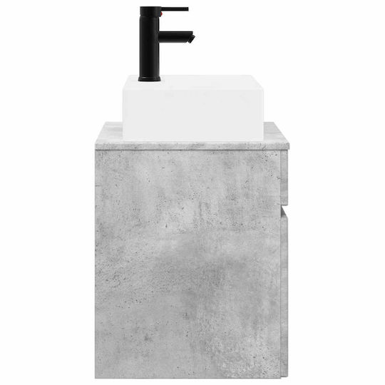 vidaXL Badezimmer Waschtisch-Einheit M39xB41xH62.5cm Grau