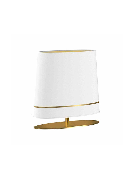 Eko Light Tischlampe für Fassung E27 mit Gold Schirm und Basis