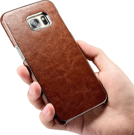 Xoomz Xoomz Back Cover Δερματίνης Μαύρο (Galaxy S7 Edge)