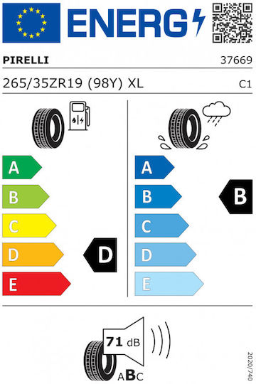 Pirelli P Zero PZ4 265/35R19 98E-Commerce-Website XL Sommerreifen Reifen für Passagier Auto