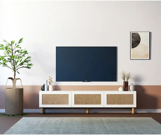 Stand TV De Podea Alb 180x31x43 cm Stand TV De Podea Alb 180x31x43 cm
