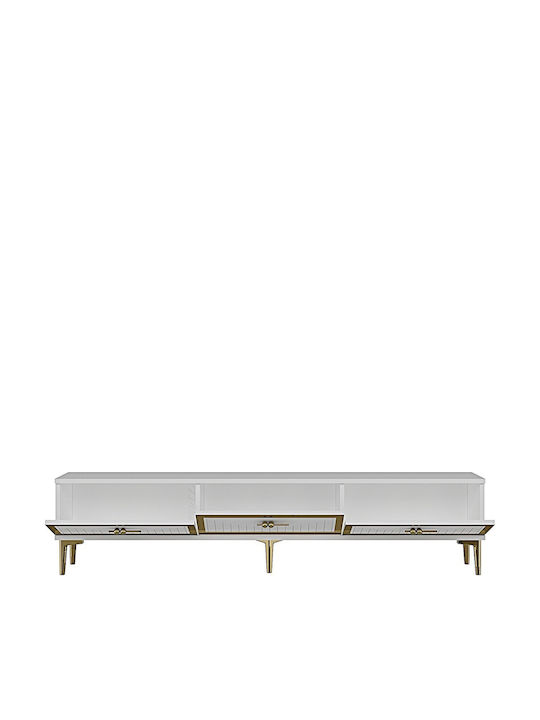 Έπιπλο Τηλεόρασης Χρυσό Μ180xΠ30xΥ41cm