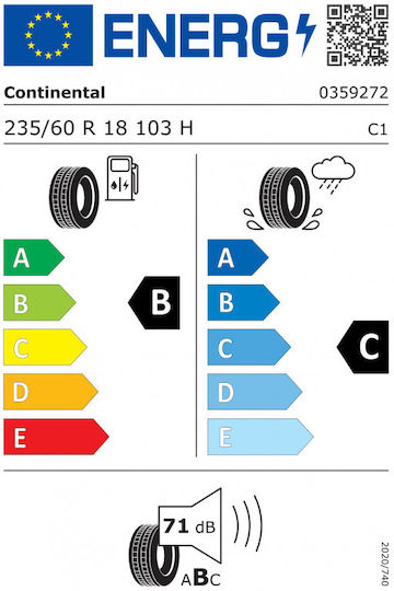Continental ContiCrossContact RX 235/60 R18 103H Θερινό Λάστιχο για 4x4 / SUV Αυτοκίνητο