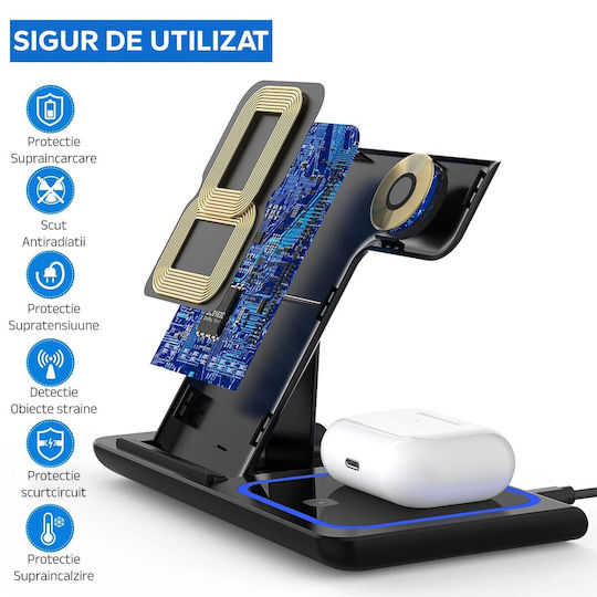 Alista Home Încărcător Wireless (Qi Pad) 15W Negru (123343)