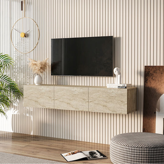 Телевизионни Мебели Подов Бежов 150x31x28см