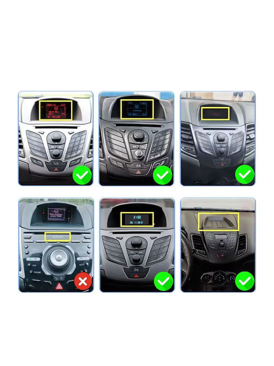 Carmedia Car Audio System for Ford Fiesta 2008-2018 (Bluetooth/USB/WiFi/GPS/Apple-Carplay/Android-Auto) with Touch Screen 9.5"