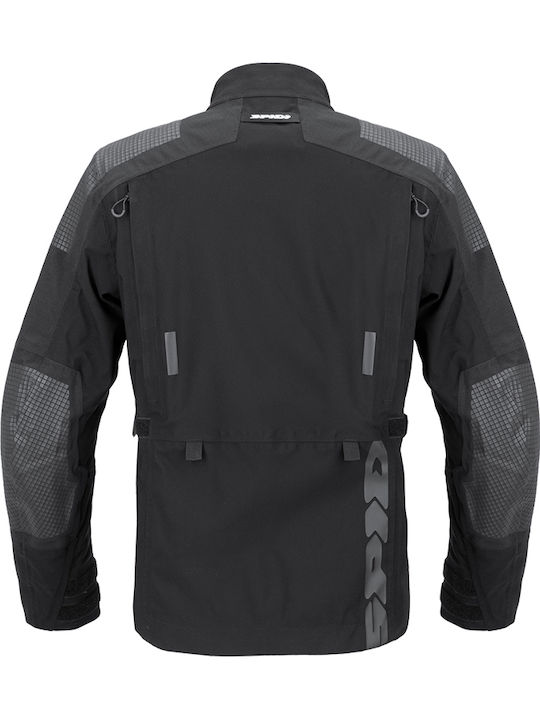 Spidi Frontier Pro H2Out Χειμερινό Ανδρικό Μπουφάν Μηχανής Αδιάβροχο Μαύρο