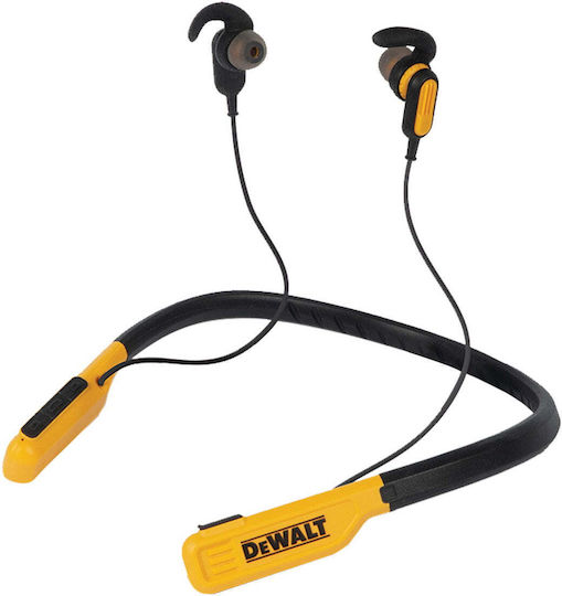 DEWALT Pro In ear Безжични слушалки с Устойчивост на изпотяване Жълти