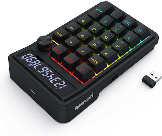 Redragon Cove K733 Gaming KeyPad με RGB φωτισμό (Αγγλικό US)