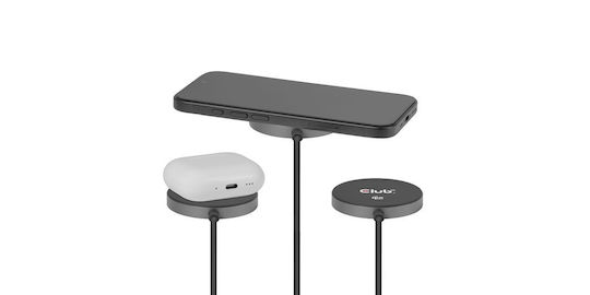 Club3D Wireless Charger Qi Pad 25W Power Delivery Black