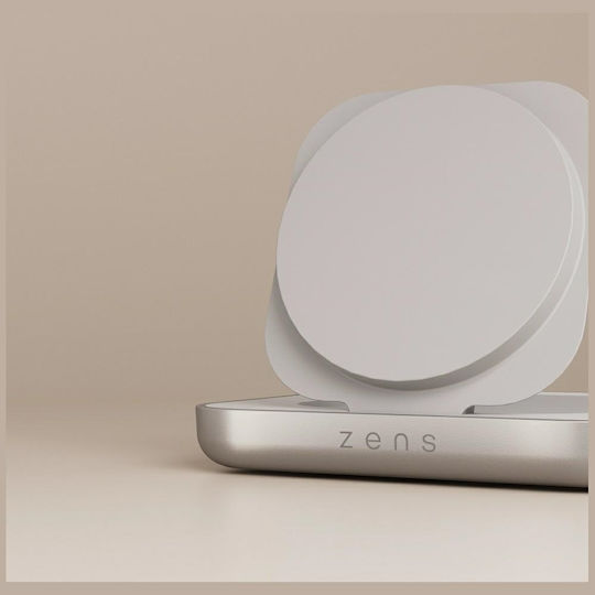 Zens Încărcător Wireless (Qi Pad) 15W Alb (Nightstand)