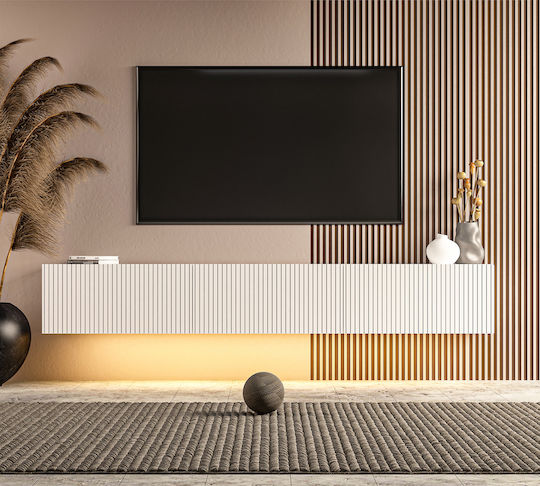 Έπιπλο TV Επιτοίχιο με Φωτισμό Led 180x31x28εκ. Έπιπλο TV Επιτοίχιο με Φωτισμό Led 180x31x28εκ.