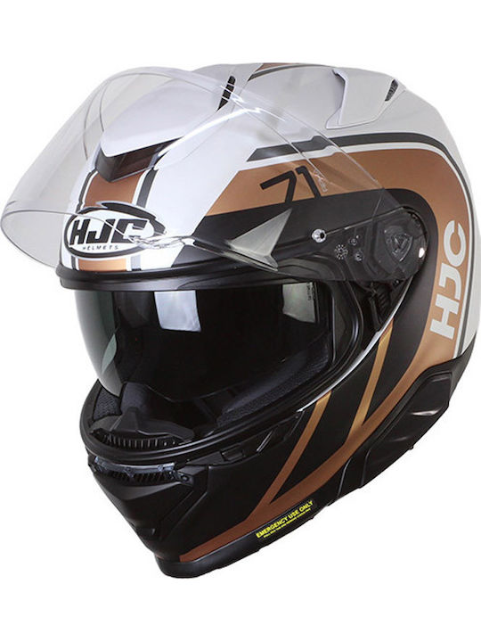 HJC Rpha 71 Mapos MC9SF Motorradhelm Vollgesicht ECE 22.06 mit Sunvisor
