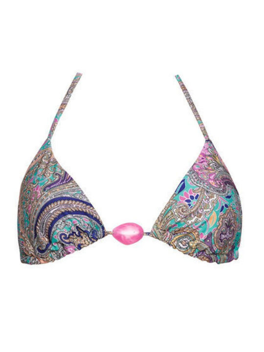 Bikini Τριγωνάκι με Ενίσχυση Ροζ
