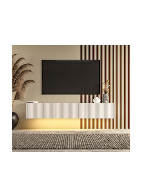 TV-Ständer mit LED-Beleuchtung aus Spanplatte M150xT31xH29cm SteweHome