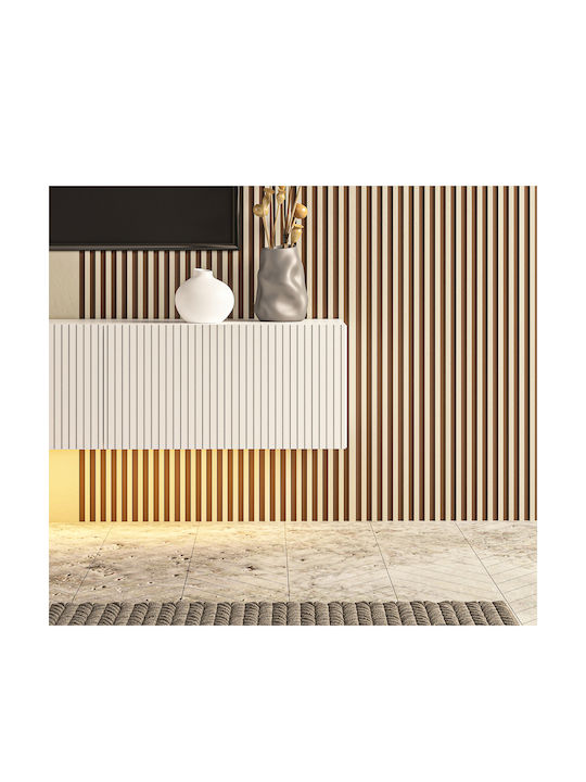 TV-Ständer mit LED-Beleuchtung aus Spanplatte M150xT31xH29cm SteweHome