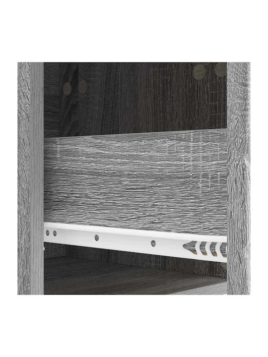 Bedroom Chest of Drawers Wooden Gray 66x34.5x90cm