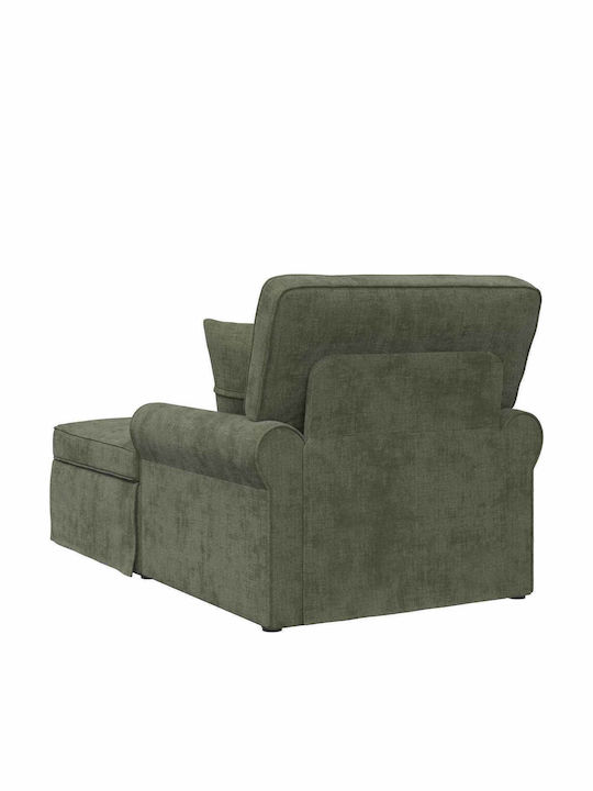 Recliner Fabric Green L157xW91xH91cm