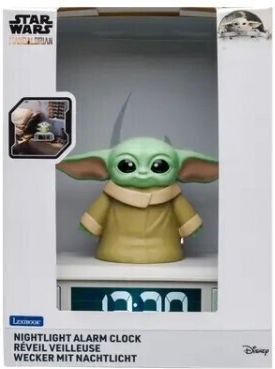 Lexibook Disney Star Wars Digital Wecker Grogu 3D Beleuchtungsfigur Nacht Mit Soundeffekten 25.rl800sw