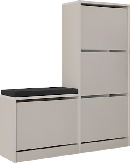 Holz Schuhorganisator Dude 104.8x26x118.5cm