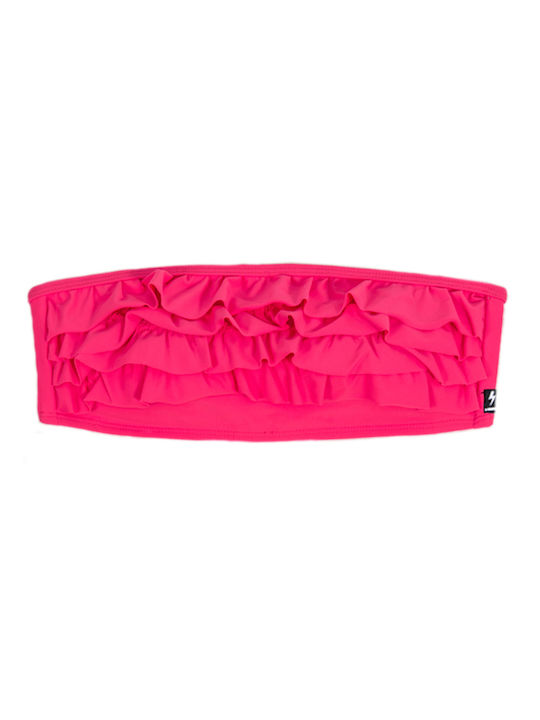 Strapless Bikini Top Φούξια