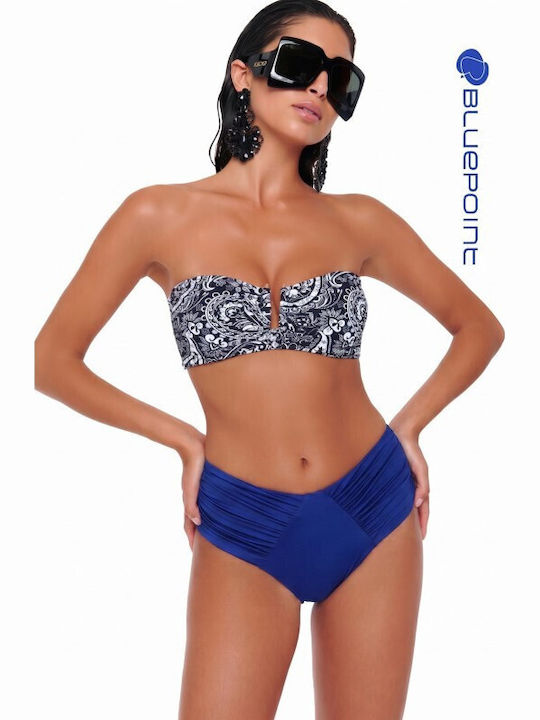 Bikini Slip Ψηλόμεσο Navy Μπλε