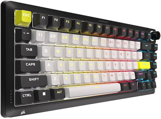 Corsair Makr Pro 75 Безжична Hall Effect Гейминг Клавиатура 75% с RGB осветление (Международен английски език)